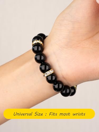 SENLLY Unique Gift Bracelet for Women, Crystal Beaded Stretch Jewelry - image 5