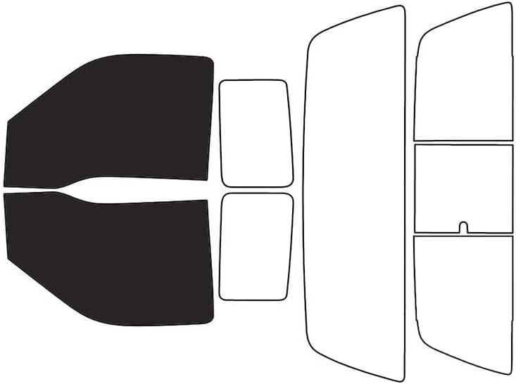 Rvinyl Window Tint Kit Compatible with Ford F-250 1999-2007 2 Door - Black 20% - Single Ply No Bubble Film - Do it Yourself Vehicle Front Precut Kit