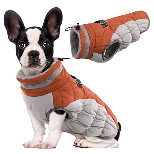 Image of Lelepet Warm Dog Coats for Medium Dogs, Waterproof Dog Jacket with Harness