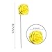 YSBER 25Pcs Roses Artificial Flowers - Big PE Foam Rose Artificial Flower Head for DIY Wedding Bouquets Centerpieces Bridal Shower Party Home Decorations (25 PCS, Yellow)
