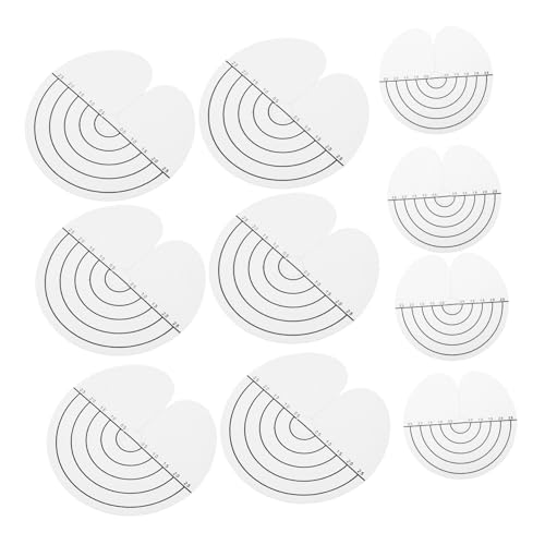 VALICLUD 25 Piezas De Almohadillas Para El Cabello Película De Aislamiento Térmico Espaciador Redondo Plantilla Espaciadora Surtido De Para Herramientas Para El Cabello