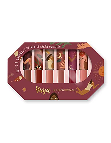 Yuya - Republic Cosmetics Set de Edicion Limitada con 6 Labiales Velvet de Larga Duracion