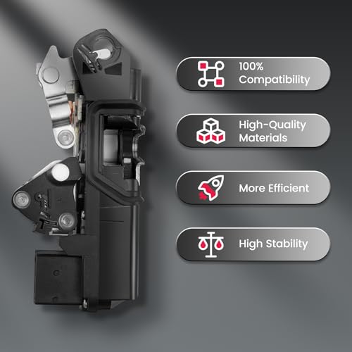 Image of SYERAL Front Left Driver Side Door Latch Lock Actuator Compatible with H2 2003-2007 Replaces 15816392, 15134807, 15182168, 15254040