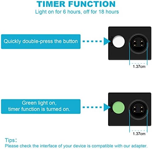 Dalugo Transformer for Christmas Lights, 31V Outdoor Christmas Lights Replacement Adapter with Memory Function/6h Timer/8 Lighting Modes