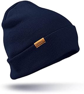 Winter Hats for Men Thermal Warm Knit Beanies Gifts Women Winter Hats Navy