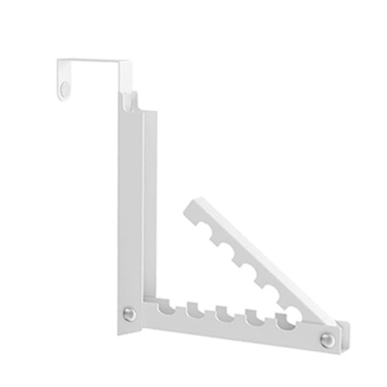 HZBB Foldable Door Hanger with 10 Hooks for Clothes Towels Bags No Drill Needed Over the Door Organizers