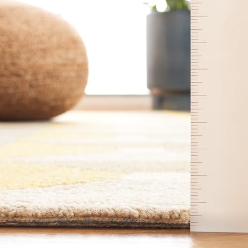 Image of Hand Tufted Wool Carpets Anti Shedding Rug Modern Carpets for Living Room Size 7x10 Feet