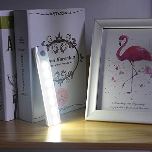 Vicloon Motion Sensor Led Lights, 3 Pack Auto On/Off Wireless Rechargeable Cabinet Night Light With Magnetic Strip for Wardrobe, Closet, Stairs - Cosy Home Interiors Vicloon Motion Sensor Led Lights, 3 Pack Auto On/Off Wireless Rechargeable Cabinet Night Light With Magnetic Strip for Wardrobe, Closet, Stairs - Image 5