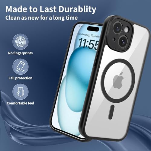 Image of Enflamo for iPhone 13 Crystal Clear Transparent Hard Back Cover Case | Ultra Hybrid | Camera Bump Protection