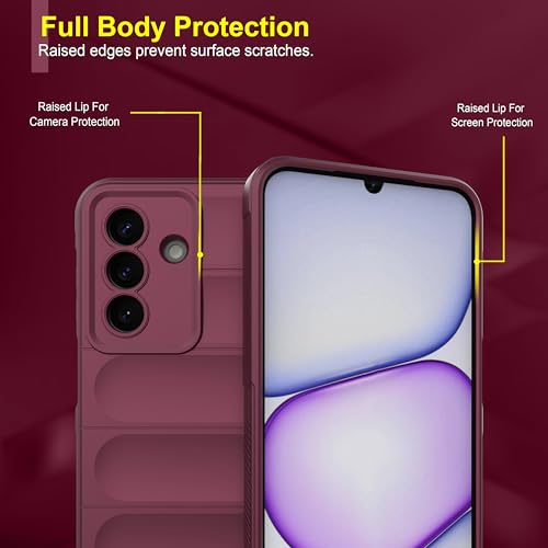 Image of Zapcase Back Case Cover for Samsung Galaxy M47 5G | Compatible for Samsung Galaxy M47 5G Back Cover | Liquid Silicon Magic Case with Camera Protection | Plum