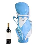 Bolsas de vino para viajes, protector impermeable de poliuretano con cremallera de metal, almacenamiento suave, multifuncional, para amantes del golf, familiares, amigos, colegas