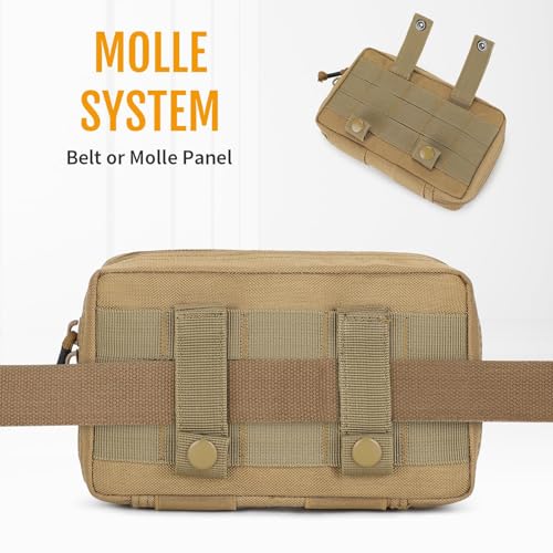 Pochette tactique Molle admin WLXW sac militaire EDC horizontal