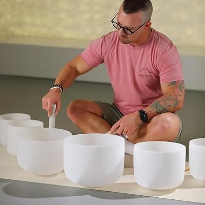 TOPFUND Chakra Set of 7 Crystal Singing Bowls 6-10 India | Ubuy
