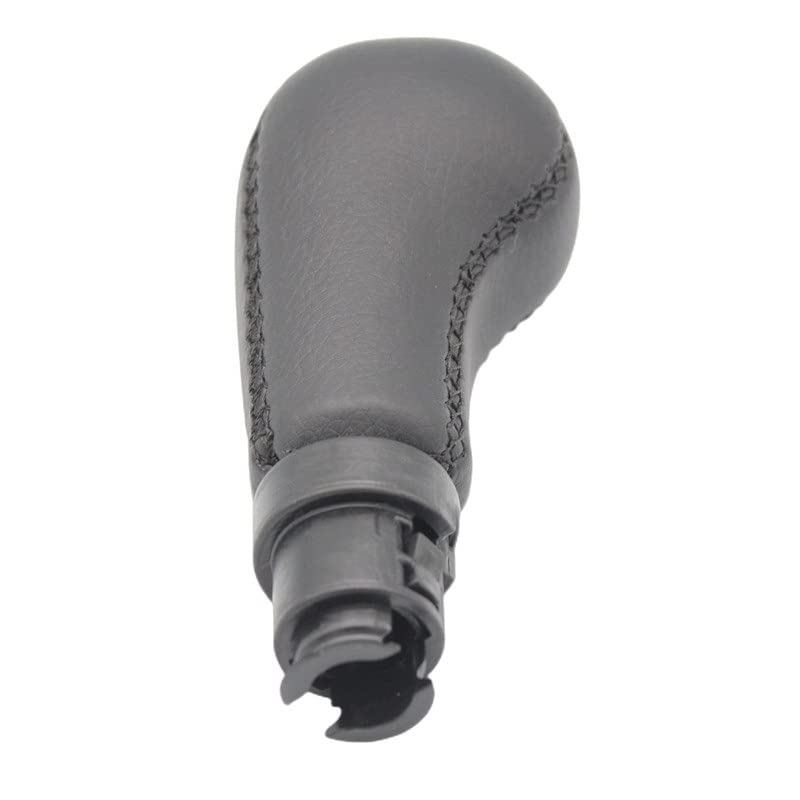 Versnellingsknop Voor Volvo S60 S80 V70 XC70 Zwart Lederen Pookknop Naaien Leer 5/6 Manual Shifter Hendel Auto Styling Accessoires Versnellingspookknop (Size : 5-speed