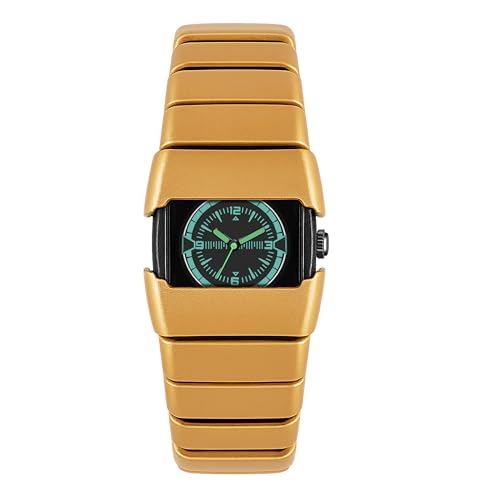 Shocknshop Analog Sleek Minimal Design Stainless Steel Strap Black Dial Unisex Wrist Watch for Men Women -WCH377 (Gold) Deal