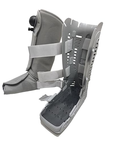 Image of MOTION CAT Walker Boot - Long Length | Size - Medium | Orthopedic Walker Boot for Ankle & Foot Fracture Support | Color - Gray