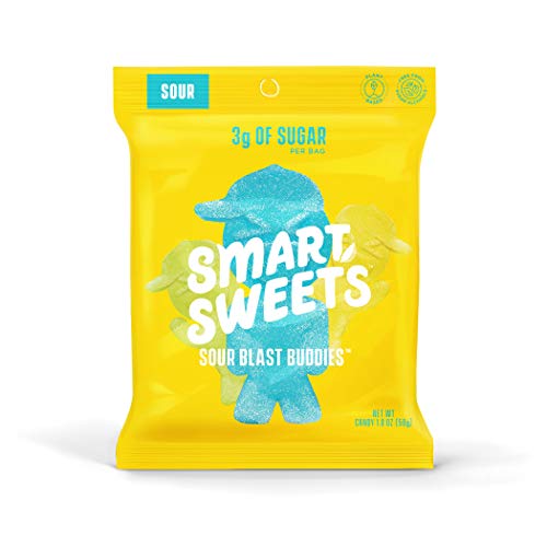 SmartSweets Sour Blast Buddies 1.8 Ounce (Pack of 12), Candy With Low-Sugar (3g)