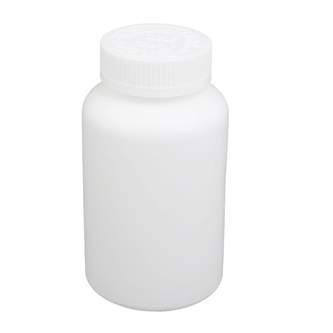 Aexit 300ml Plastic gauge Bottle White DIY Thicker Round Bottle w Cover