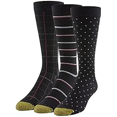 Dot Black/Stripe Black/Plaid Black (3-pairs)