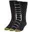 Dot Black/Stripe Black/Plaid Black (3-pairs)