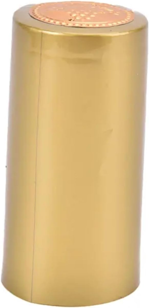 Wine Bottle Wraps Heat Shrink 500pcs Heat Shrink Film Sealing Cap Wine Bottle Film Wine Heat Shrinkable Cap(Gold)