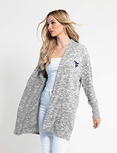 Image of chicka-d Women's Cozy Fleece Cardigan Heather Grey