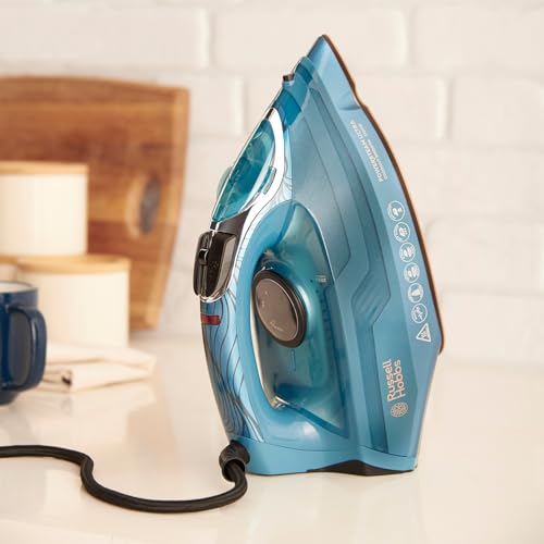 Russell Hobbs Iron [ 3100W, 230g ] PowerSteam Ultra Steam Shot Series (Coconut Infused Ceramic Soleplate, 50% Smoother Glide, 2x More Durable, Anti-Calc, Auto Shut-Off) 26340 - Image 6