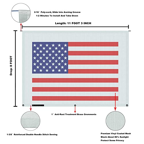 Image of RV Awning Mesh Sun Shade Screen for Motorhome Camper Trailer Sunshade
