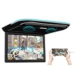 XTRONS フリップダウンモニター 11.6インチ 1366×768 超薄型 車載モニター HDMI対応 フルHD1080Pビデオ対応 スピーカ内蔵 USB 外部入力 ドア連動 水平開閉170度 電源記憶 (CM118HD)