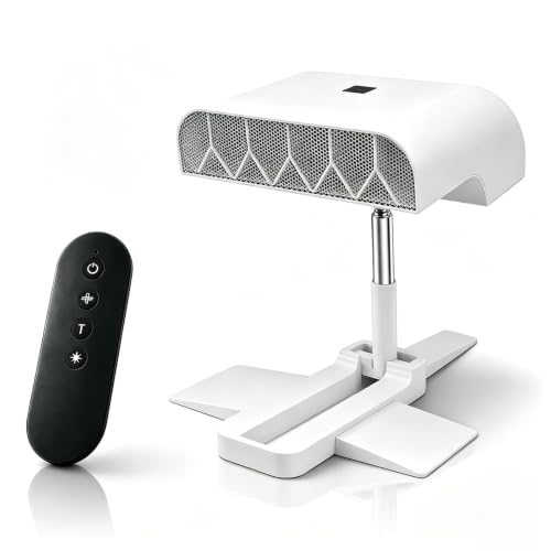 GZPKJ Ventilador De Cama, Ventilador Para Debajo De Las Sábanas, Sistema De Ventilación Silencioso, Con 5 Velocidades Y Control Remoto, Altura Ajustable, Ideal Para Personas Que Pasan Calor