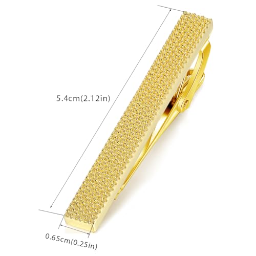 HONEY BEAR 1.97"/2.12" Mens Tie Clips Bar Normal Size for Business Wedding Gift 5.4cm4