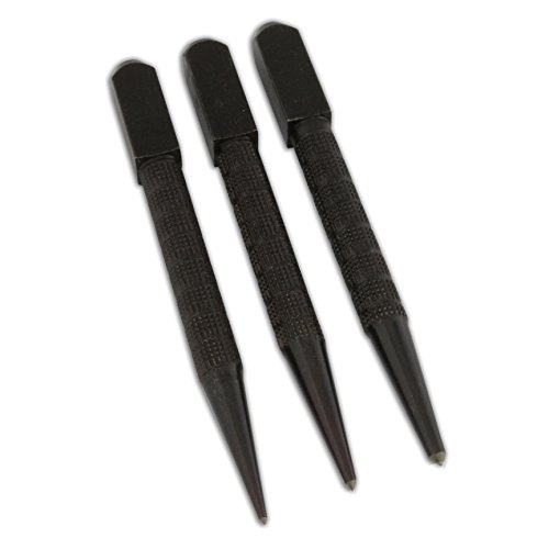 Jewellers Tools 3pc Steel Centre Dot Punch Set : 1/16