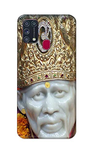 Image of PRINTFIDAA Sai Baba Lord Shiridi Great God Hinduism Hindu Religious Printed Designer Hard Case for Samsung Galaxy M31 / Samsung F41 / Samsung M21s / Samsung M31 Prime Back Cover -(e) RPM1005