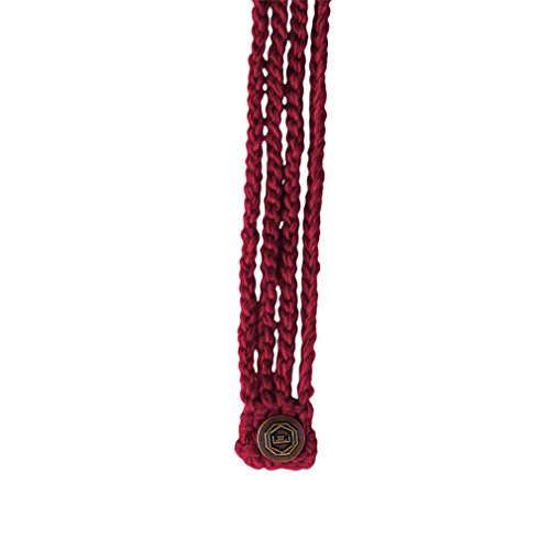 Wine Braided Strand Ladies One Size Fits Most Handmade Crochet Headband