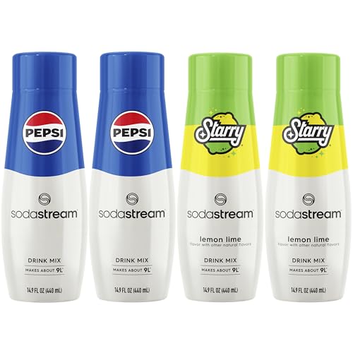 SodaStream® Pepsi® Starry® Beverage Mix Variety Pack (440ml, Pack of 4)