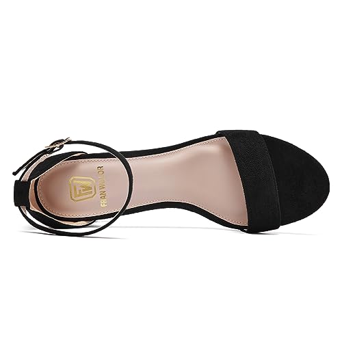 Women Open Toe Low Chunky Short Heels Ankle Strap Block Heel Sandals Party Dress Wedding Pump Shoes3