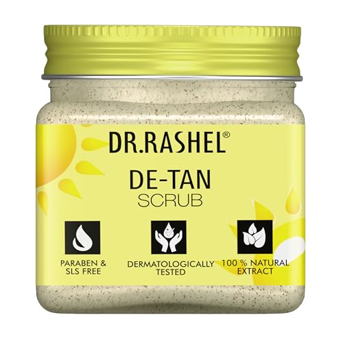 Image of DR.RASHEL De-Tan Skincare Gift Kit | Scrub, Gel, Cream & Face Pack | With Natural Extracts | Tan Removal | Skin Brightening & Soothing | Ideal for Gifting(45mlx4)Each