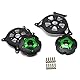 MZ-STORE Motorrad Links Rechts Motor Stator Schutzhülle für Z800 2013 2014 2015 2016 Z750 2008-2016 (Grün)