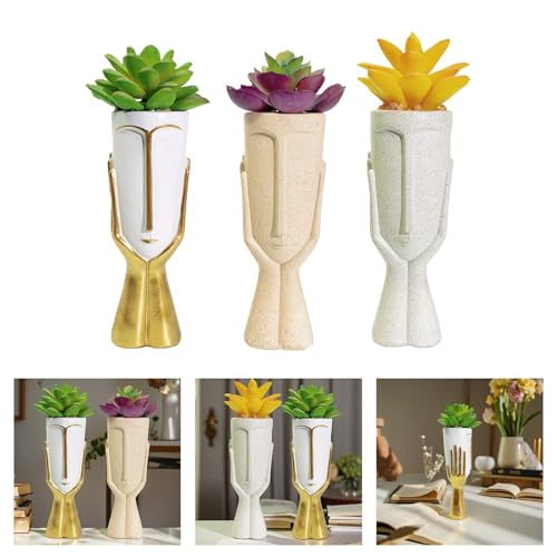 Pot fleur résine mini format pour petite plante grasse sans encombre