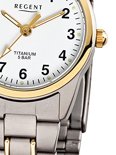 Montre à quartz Regent en titane de 26 mm avec bracelet à fermoir déployant - 2