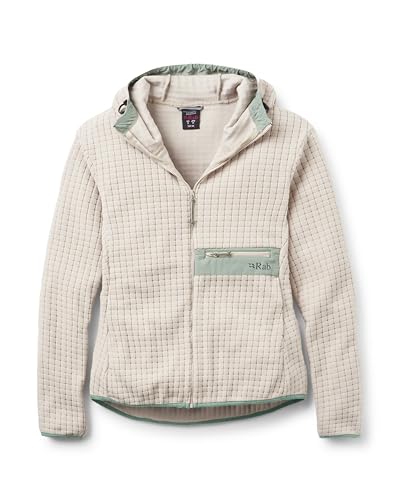 Rab Women's Ramshaw Hoody - Lightweight Fleece Jacket for Hiking & Climbing - Pebble - X-Small