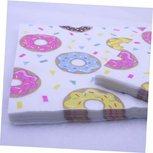 Ipetboom 40 Unidades guardanapos coloridos guardanapos de rosquinha guardanapos de sobremesa guardan