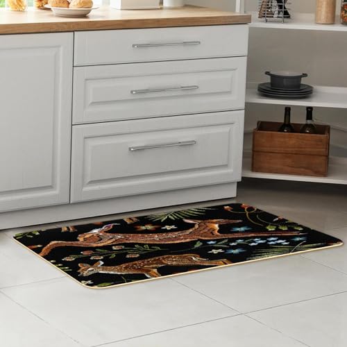 Alfombrilla de cocina absorbente VAPOKF alfombra de cocina lavable juego de 2 piezas 7