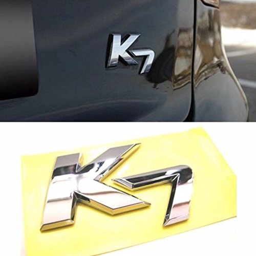 Image of K7 Logo Chrome Rear Trunk Emblem Badge For Kia 2010-2015 Cadenza K7 OEM Parts