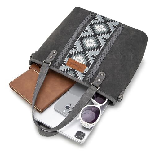 Image of Montana West X Wrangler Tote Bag for Women Western Purses with Detachable Strap Medium Satchel Handbags | with Crossbody Strap