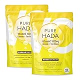 【 健康+美容 Wケアサプリ 】ビタミンC マルチビタミン プラセンタ 高濃度 1000mg タイムリリース リポソーム 90粒入 PUREHADA 2個セット