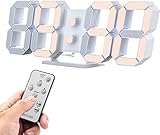 COVERY Digital Wall 3D Clock, Led Desk Clocks, 10 '' Big Display, Floating Decorative Mounted for Be