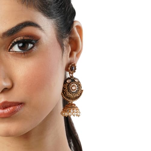 Chandbali Ethnic Earrings - Trendy Design