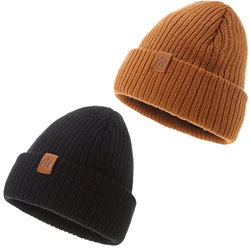 Image of LMLALML Beanie for Toddler Boys Elegant Baby Beanie Knit Winter Hat for Kids