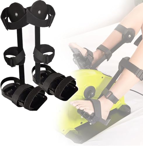 Para Ejercitador De Pedales Con Soporte Protector De Piernas, 1 Par De Soportes De Fijación De Tobillo De Pierna, Antideslizante, Entrenador De Rehabilitación Para Ancianos Y Discapacitados